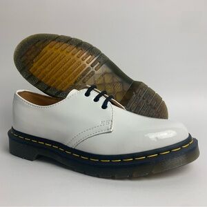 Dr. Martens Oxford Shoes White Patent Leather 26754 Women Size 7 US